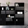 PRIMA Bookcase 4 Shelves in Black Woodgrain - Image 10