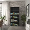 PRIMA Bookcase 4 Shelves in Black Woodgrain - Image 8