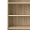 PRIMA Bookcase 3 Shelves with 2 Drawers + 2 Doors in Oak - Image 5