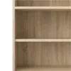 PRIMA Bookcase 4 Shelves with 2 Doors in Oak - Image 4