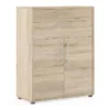 PRIMA Bookcase 1 Shelf with 2 Drawers and 2 Doors in Oak