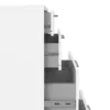 PRIMA Office Storage with 2 Drawers + 2 File Drawers in White - Image 3