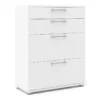 PRIMA Office Storage with 2 Drawers + 2 File Drawers in White