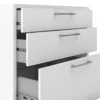 PRIMA Office Storage with 2 Drawers + 2 File Drawers in White - Image 4