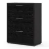 PRIMA Office Storage with 2 Drawers + 2 File Drawers in Black Woodgrain - Image 4