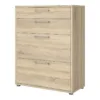 PRIMA Office Storage with 2 Drawers + 2 File Drawers in Oak - Image 9