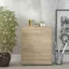PRIMA Office Storage with 2 Drawers + 2 File Drawers in Oak - Image 7