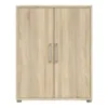 PRIMA Bookcase 5 Shelves with 2 Doors in Oak - Image 9