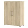 PRIMA Bookcase 5 Shelves with 2 Doors in Oak - Image 8