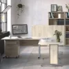 PRIMA Bookcase 5 Shelves with 2 Doors in Oak - Image 6