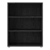 PRIMA Bookcase 2 Shelf in Black Woodgrain - Image 12