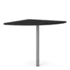 PRIMA Corner Desk Top in Black Woodgrain with Silver Grey Steel Legs - Image 8