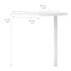 PRIMA Corner Desk Top in Black Woodgrain with Silver Grey Steel Legs - Image 2