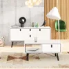RY Sideboard 2 Doors + 2 Drawers in Matt White - Image 8