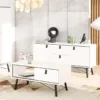 RY Sideboard 2 Doors + 2 Drawers in Matt White - Image 7