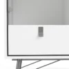 RY China Cabinet 1 Door + 1 Glass Door + 1 Drawer in Matt White - Image 5