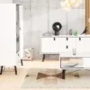 RY China Cabinet 1 Door + 1 Glass Door + 1 Drawer in Matt White - Image 9