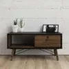 RY Coffee Table 1 Drawer in Matt Black and Walnut - Image 7