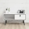 RY Coffee Table 1 Drawer in Matt White - Image 5