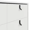 RY Wide Double Chest of 6 Drawers in Matt White - Image 6