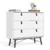 RY Double Chest of 6 Drawers in Matt White - Image 8