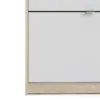 SHOES Shoe Wall Cabinet 3 Tilting Doors and 1 Layer in Oak and White - Image 3