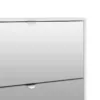 SHOES Shoe Cabinet 5 Mirror Tilting Doors in White - Image 2