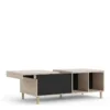 ROME Coffee Table with Sliding Top in Jackson Hickory Oak and Matt Black - Image 12