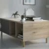 ROME Coffee Table with Sliding Top in Jackson Hickory Oak and Matt Black - Image 11