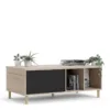 ROME Coffee Table with Sliding Top in Jackson Hickory Oak and Matt Black - Image 9