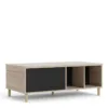 ROME Coffee Table with Sliding Top in Jackson Hickory Oak and Matt Black