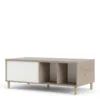 ROME Coffee Table with Sliding Top in Jackson Hickory Oak and Matt White - Image 15