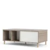 ROME Coffee Table with Sliding Top in Jackson Hickory Oak and Matt White - Image 14