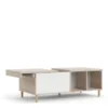 ROME Coffee Table with Sliding Top in Jackson Hickory Oak and Matt White - Image 13