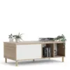 ROME Coffee Table with Sliding Top in Jackson Hickory Oak and Matt White - Image 10