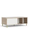 ROME Coffee Table with Sliding Top in Jackson Hickory Oak and Matt White