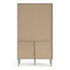 ROME Bookcase 2 Sliding Doors in Jackson Hickory Oak and Matt White - Image 13