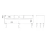 ROME TV-Unit 2 Sliding Doors in Jackson Hickory Oak and Matt Black - Image 4