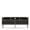 ROME TV-Unit 2 Sliding Doors in Jackson Hickory Oak and Matt Black - Image 15