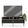 ROME TV-Unit 2 Sliding Doors in Jackson Hickory Oak and Matt Black - Image 8