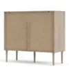 ROME Sideboard 2 Sliding Doors + 2 Drawers in Jackson Hickory Oak and Matt Black - Image 15