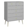 SOFTLINE 2 + 4 Chest in Grey