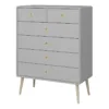 SOFTLINE 2 + 4 Chest in Grey - Image 6