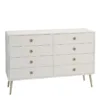 SOFTLINE 4 + 4 Wide Chest in Off White