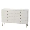 SOFTLINE 4 + 4 Wide Chest in Off White - Image 9