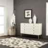 SOFTLINE 4 + 4 Wide Chest in Off White - Image 8