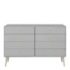 SOFTLINE 4 + 4 Wide Chest in Grey - Image 7