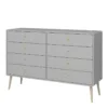 SOFTLINE 4 + 4 Wide Chest in Grey - Image 6