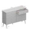 SOFTLINE 4 + 4 Wide Chest in Grey - Image 2