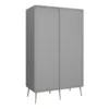SOFTLINE Sliding 2 Doors Wardrobe in Grey